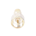 Adaptador UNIDAPT Hembra a SMA Macho, Plata / Oro / Teflón.