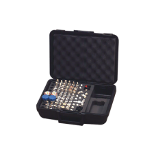 Mega Kit de adaptadores UNIDAPT de 70 piezas, en conjunto todos los del RFA-4019 y RFA-4023-01 en un solo estuche con bisagras