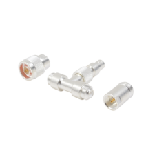 Adaptador UNIDAPT en T capacitiva, muestreador de BNC Hembra a 2 UNIDAPTs: N Macho y N Hembra.