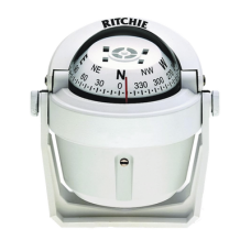 Brújula serie Explorer en color blanco, con iluminación nocturna color verde.