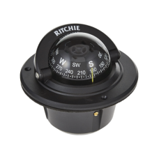 Brújula serie Explorer en color negro, con iluminación nocturna color verde.