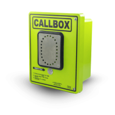 Callbox HD Series / Intercomunicador Bidireccional / 800mW-2W Potencia Transmisión / Audio Ajustable / Enclosure Fibra de Vidrio / Vandal-Resistente / IP65 / Mensajes de Voz Grabables / Control de Acceso por Relay / Sensor Input