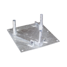 Base para Torre con Tramo 25G para Instalación en Concreto con Accesorio Abatible. 