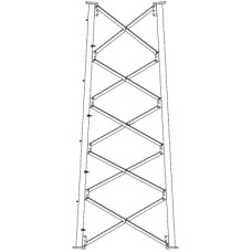 Sección 7 Intermedia para Torre Autosoportada línea SSV (Código de Fábrica: 7N)