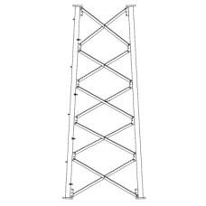 Sección 7 Base para Torre Autosoportada línea SSV (Código de Fábrica: 7N165) Sección 7 Base para Torre Autosoportada línea SSV (Código de Fábrica: 7N165)