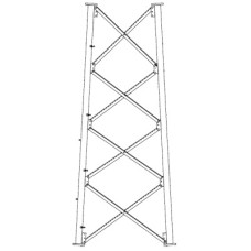 Sección 8 Base para Torre Autosoportada línea SSV (Código de Fábrica: 8N106) Sección 8 Base para Torre Autosoportada línea SSV (Código de Fábrica: 8N106)