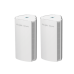 (2PACK) Home Router inalámbrico MESH WI-FI 6 2x2 doble banda 1 puerto WAN Gigabit y 2 puertos LAN Gigabit