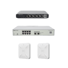 Solución Completa de Red para hasta 100 Clientes y hasta 2 servicios de Internet., Ideal para Iniciar un Proyecto de Hotelería u Oficina