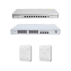 Solución Completa de Red para hasta 1500 Clientes y hasta 9 servicios de Internet., Ideal para Iniciar un Proyecto de Hotelería u Oficina