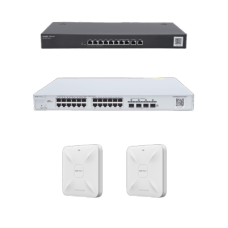 Solución Completa de Red para hasta 350 Clientes y hasta 4 servicios de Internet., Ideal para Iniciar un Proyecto de Hotelería u Oficina