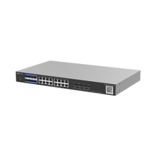 e-Lighten OLT / Switch Hibrido, Capa 3 con 8 Puertos PON 1G, 16  Puertos Ethernet 1G y 4 Puertos SFP+ 10G, perfecto para migrar a Soluciones de Fibra PON hasta 256 ONUs