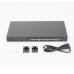 Switch PoE+ no Administrable, hasta 180 Watts Ideal para CCTV, 24 Puertos 10/100 PoE+, 2 Uplinks Gigabit (1 SFP COMBO)