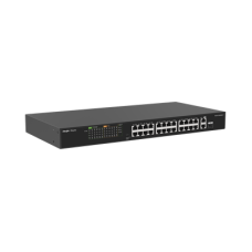 Switch PoE+ no Administrable, hasta 370 Watts Ideal para CCTV, 24 Puertos 10/100 PoE+, 2 Uplinks Gigabit (1 SFP COMBO) Switch PoE+ no Administrable, hasta 370 Watts Ideal para CCTV, 24 Puertos 10/100 PoE+, 2 Uplinks Gigabit (1 SFP COMBO)