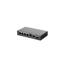 Switch Administrable con 4 puertos Gigabit PoE, 2 Uplink Gigabit y 1 Uplink Gigabit para Fibra SFP en combo, gestión gratuita desde la nube Switch Administrable con 4 puertos Gigabit PoE, 2 Uplink Gigabit y 1 Uplink Gigabit para Fibra SFP en combo, gestión gratuita desde la nube