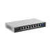 e-Lighten ONU / Switch PoE+ Hibrido, Capa 2 con un Puerto PON 1G SC/UPC y 8 Puertos Ethernet PoE+ 1G hasta 120 Watts y 100 Clientes