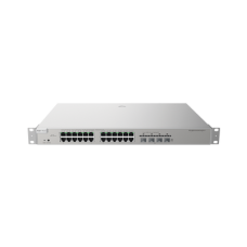 Switch Administrable Capa 3 con 24 puertos Gigabit PoE 802.3af/at + 4 SFP+ para fibra 10Gb, gestión gratuita desde la nube, 370w Switch Administrable Capa 3 con 24 puertos Gigabit PoE 802.3af/at + 4 SFP+ para fibra 10Gb, gestión gratuita desde la nube, 370w