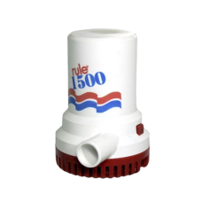 Bomba sumergible de achique de 1500 galones por hora a 24 Volts de corriente directa. Bomba sumergible de achique de 1500 galones por hora a 24 Volts de corriente directa.