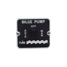 Switch de tres posiciones para control de bombas de achique de 12 o 24 Vcd.