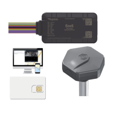 KIT Dispositivo de Rastreo Vehicular/ Sensor nivel de combustible BLE / Conectividad LTE Cat1 y LTE-M / BLE 5.0 / GNSS U-blox / Carcasa IP54 / Batería Interna de Respaldo / Detecta Interferencias / Incluye: EPCOMGPSCODE, TDBLE1000 y SIM500MB2Y