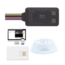 Dispositivo de Rastreo Vehicular / Conectividad LTE Cat1 y LTE-M / BLE 5.0 / GNSS U-blox / Carcasa IP54 / Batería Interna de Respaldo / Detecta Interferencias