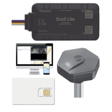 Rastreador Vehicular y Monitoreo de Flota / BLE 5.0 y GNSS / LTE CAT1 y LTE-M con Respaldo 2G / GNSS U-blox / MiKado IP54 / -20 °C a +40 °C / Acelerómetro de 3 Ejes / Suministro 9-32 V / Batería Interna