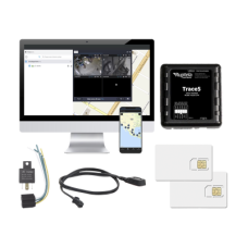 Kit de Localizador Vehicular 2G y 4G/ Rastreo / Conducción eficiente / Deteccion de Jammer / Registro de conductores / Relay + Botón de pánico + EPCOMGPSANUAL + SIM500MB2Y