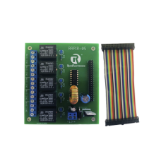 Tablilla interfaz de 5 relevadores con arnés 20x2 pines para Raspberry Pi Tablilla interfaz de 5 relevadores con arnés 20x2 pines para Raspberry Pi