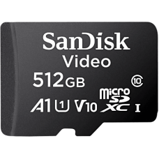 Memoria microSD SanDisk 512GB / Alta Resistencia / Videovigilancia / Clase 10