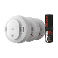 Kit de 20 Detectores de Humo Autónomos KIDDE con Batería 10 Años / Probador SABRE SDI / Fotoeléctrico / Alarma 85 dB