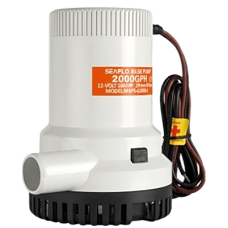 Bomba Sumergible Industrial / Operación por Interruptor o Flotador / Capacidad de Funcionamiento en Seco / Eje de Acero Inoxidable / Protección Anti-Aire / Sellos Herméticos a la Humedad / Cableado Marino Bloqueado / Cumple CE, RoHS,