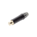 Conector Hembra RCA | Carcasa Enchapada en Negro | Contacto Enchapado en Oro | Cable OD 3.5-6.5mm