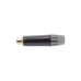 Conector Hembra RCA | Carcasa Enchapada en Negro | Contacto Enchapado en Oro | Cable OD 3.5-6.5mm