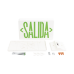 Letrero LED DUAL de SALIDA Universal con alto brillo/uso en pared, lateral o techo/Batería de Respaldo Incluida.