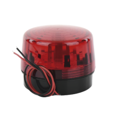 Luz Estroboscópica LED (35) / Patrones de Parpadeo Ajustables / 8 Patrones / Batería de Respaldo / 12-24 Vcc/Vca / Resistente al Clima IP66/IP55