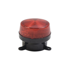 Mini estrobo color Rojo con montaje de pestaña.