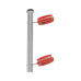 Aislador de color Rojo para postes de esquina de alta Resistencia con Anti UV de uso en cercos eléctricos
