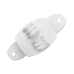 Aislador de Paso Blanco reforzado para cercos eléctricos, resistente al clima extremoso