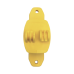 Aislador de Paso color Amarillo reforzado para cercos eléctricos, resistente al clima extremoso