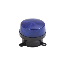 Mini estrobo color azul con montaje de pestaña. 