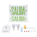 Letrero de Emergencia LED DUAL de SALIDA con Luz de Emergencia/Montaje Universal (pared, lateral o Techo)/Batería de Respaldo Incluida Letrero de Emergencia LED DUAL de SALIDA con Luz de Emergencia/Montaje Universal (pared, lateral o Techo)/Batería de Respaldo Incluida