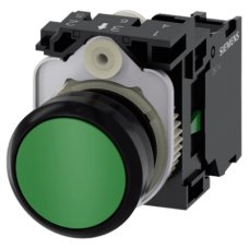 Botón 3SU11000AB401BA0 Sirius 22mm, Color Verde, Incluye soporte y contacto Normalmente Abierto. Botón 3SU11000AB401BA0 Sirius 22mm, Color Verde, Incluye soporte y contacto Normalmente Abierto.