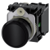 Botón 3SU11000AB101BA0 Sirius 22mm, Color negro, Incluye soporte y contacto Normalmente Abierto.