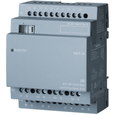 Módulo de Expansión LOGO! DM16 / 24 V DC / 8 Entradas Digitales / 8 Salidas Digitales / 4 MW / IP20 / Aprobaciones UL-FM-CSA / Montaje Riel DIN