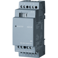 Módulo de Expansión LOGO! AM2 AQ / 2 Salidas Analógicas / 0-10V 0/4-20mA / 24V DC / IP20 / Aprobaciones Internacionales