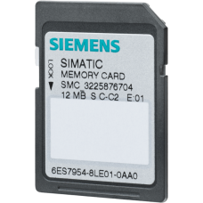 Tarjeta de Memoria SIMATIC S7 / Flash-EPROM 12 MB / 3.3V / 500.000 Ciclos Escritura-Borrado / Retención Datos 10 Años / Aplicaciones Marítimas / Certificaciones Clasificación Naval