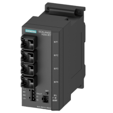 Switch Industrial Gestionado SCALANCE X204IRT / 4 Puertos 10/100 Mbps RJ45 / Redundancia IRT PROFINET / RM Integrado / Alimentación Redundante 24V DC / IP30 / -40°C a +70°C