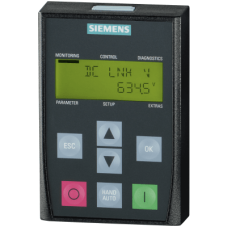 Panel Operador Básico SINAMICS BOP-2 / LCD Monocromo / IP55 / UL Type 12 / Certificaciones CE cULus EAC KCC RCM / Temperatura Operación 0-50°C Panel Operador Básico SINAMICS BOP-2 / LCD Monocromo / IP55 / UL Type 12 / Certificaciones CE cULus EAC KCC RCM / Temperatura Operación 0-50°C