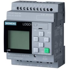 Módulo Lógico LOGO! 24CE / Display con Fuente de Alimentación / 8 DI (4 AI) / 4 DO Transistor / Ethernet Integrado / Servidor Web / Data Log / Expansión Modular / 400 Bloques de Memoria / MicroSD / Cloud MQTT