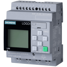 Módulo Lógico LOGO! 230RCE / Display Integrado / Alimentación 115-230V AC/DC / 8 Entradas Digitales / 4 Salidas Relay / Memoria 400 Bloques / Ethernet Integrado / Servidor Web / Data Log / Compatibilidad Cloud / MQTT