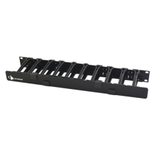 Organizador de Cable Horizontal RouteIT, Sencillo, Para Rack de 19in, 4in de profundidad, 1UR Organizador de Cable Horizontal RouteIT, Sencillo, Para Rack de 19in, 4in de profundidad, 1UR